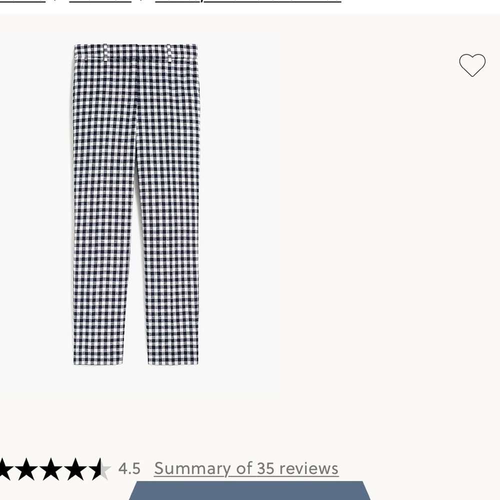 J. Crew Factory Black and White Checkered Pants